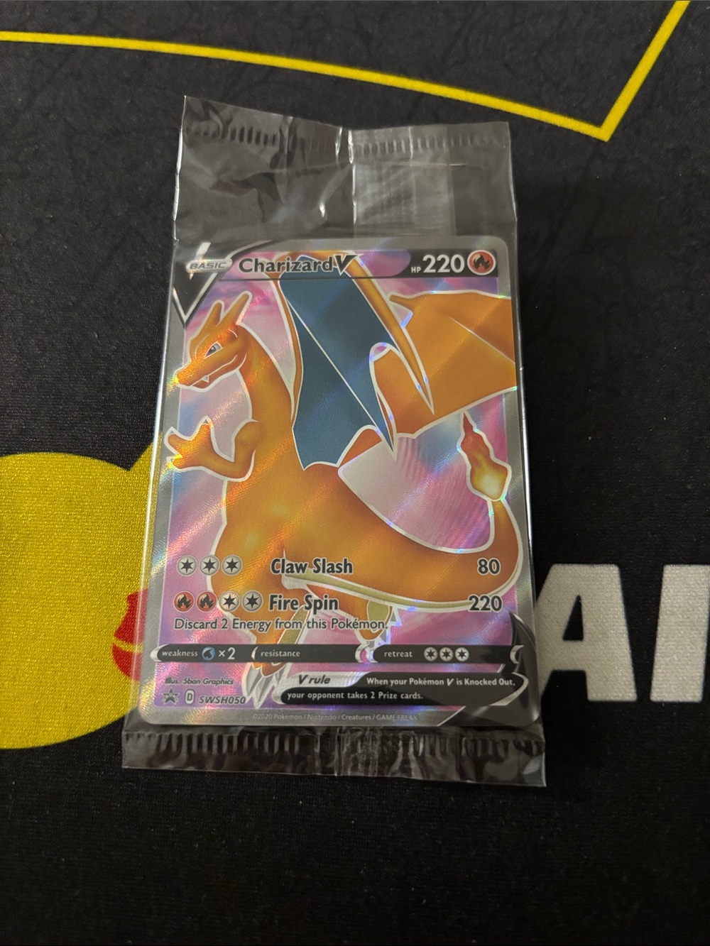 Sealed Charizard V Holographic Card - Orange